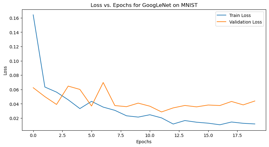 GoogLeNet Training Curve