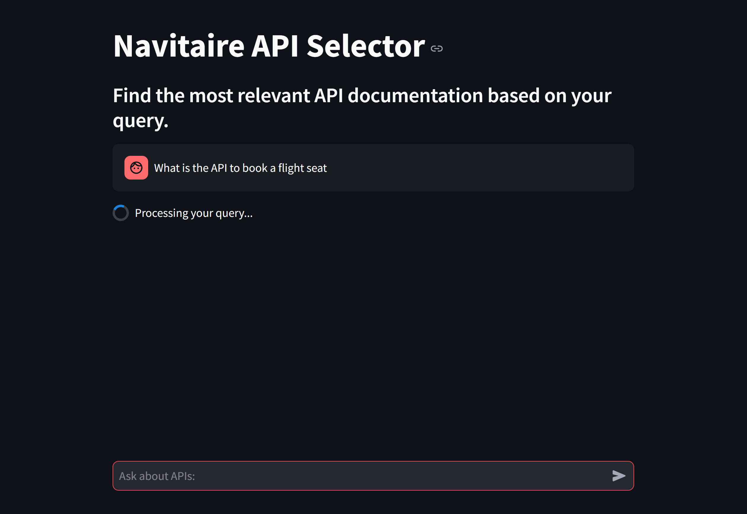 Interactive Chatbot Interface