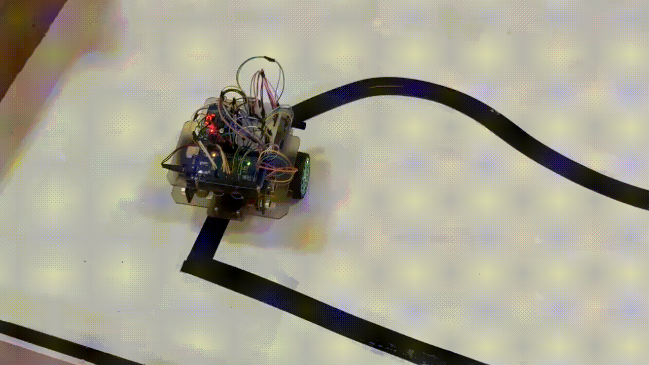 Robot Line Following Demonstration