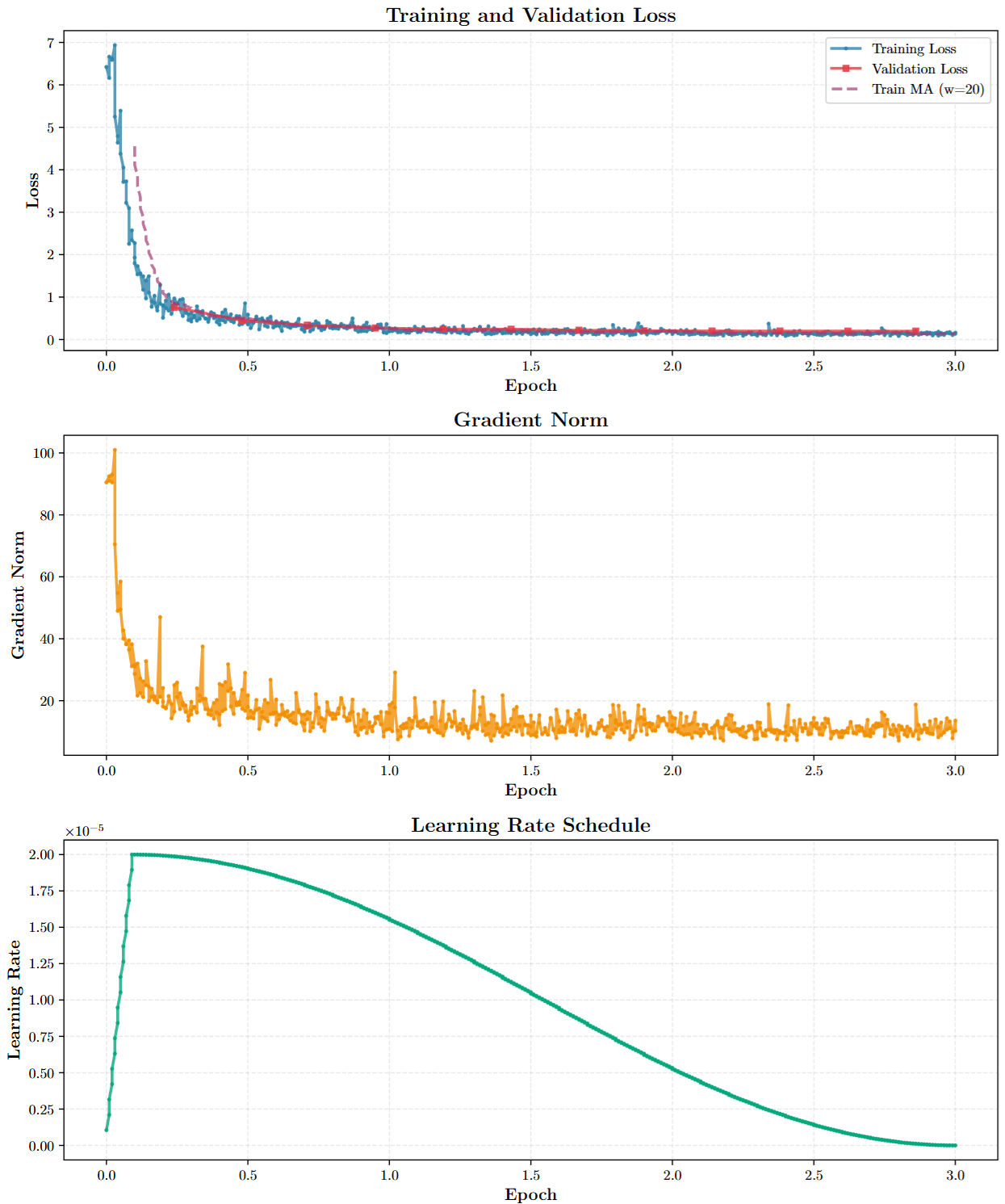 Video Fine-tuning Training Metrics